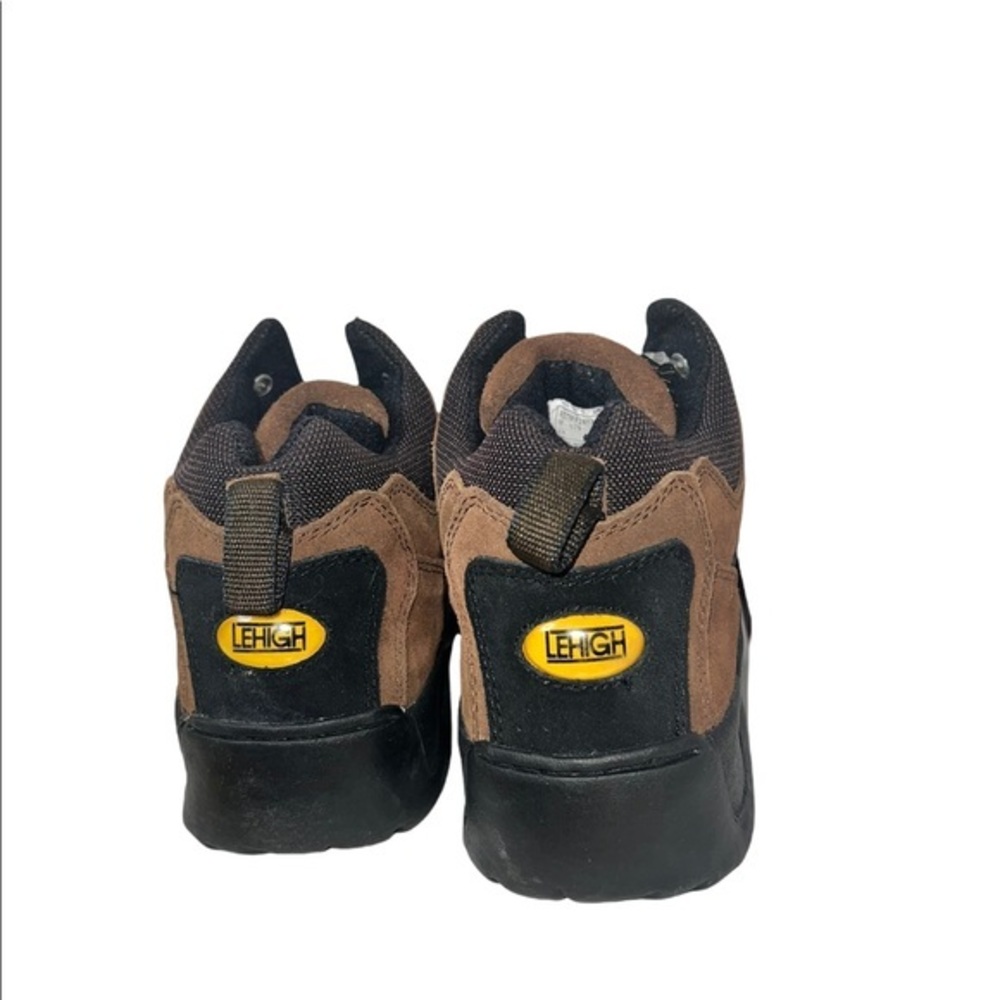 NEW Lehigh Brown Leather safety EH oil resistant work boots women 12.5 men 10.5 - Picture 10 of 12